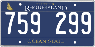 RI license plate 759299