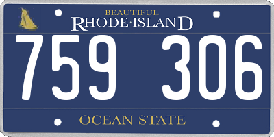 RI license plate 759306