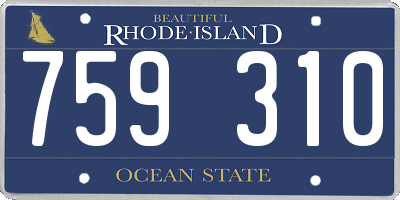 RI license plate 759310