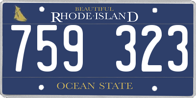 RI license plate 759323