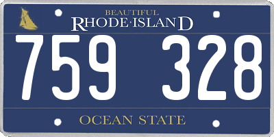 RI license plate 759328