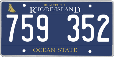 RI license plate 759352
