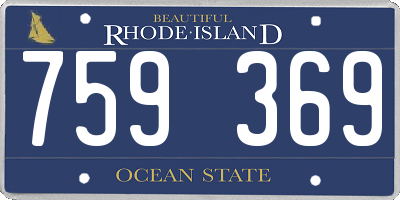 RI license plate 759369