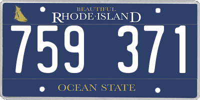 RI license plate 759371