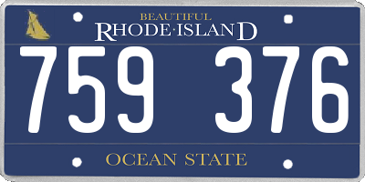RI license plate 759376