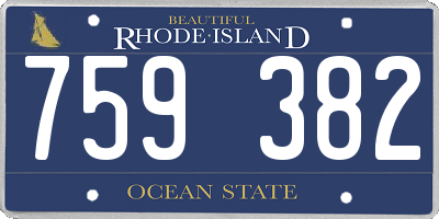 RI license plate 759382
