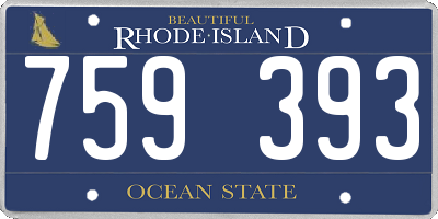 RI license plate 759393