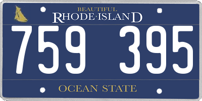 RI license plate 759395