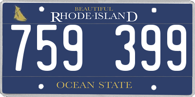 RI license plate 759399