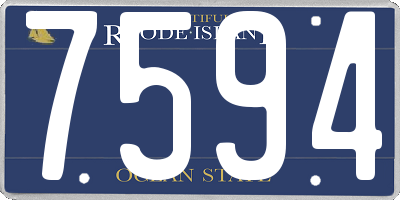 RI license plate 7594