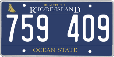RI license plate 759409
