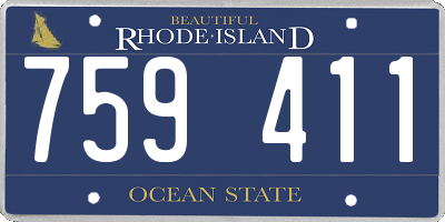 RI license plate 759411
