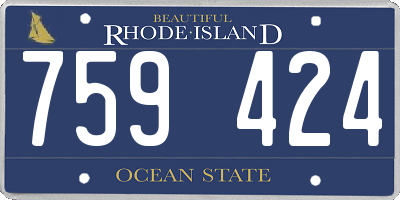 RI license plate 759424
