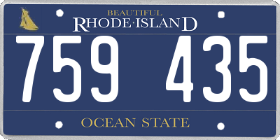 RI license plate 759435