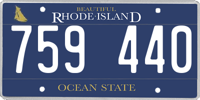 RI license plate 759440