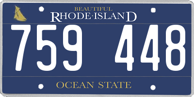 RI license plate 759448