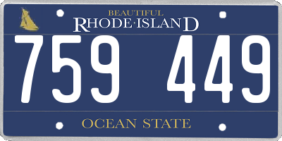 RI license plate 759449