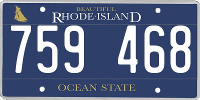 RI license plate 759468