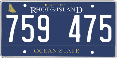 RI license plate 759475