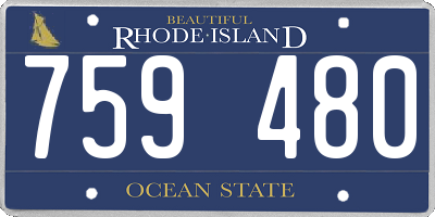 RI license plate 759480