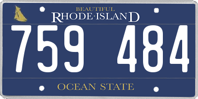 RI license plate 759484