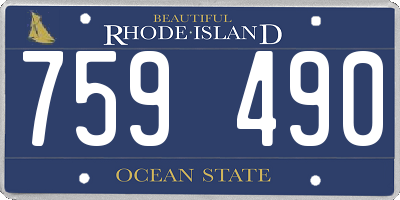 RI license plate 759490