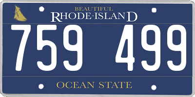 RI license plate 759499