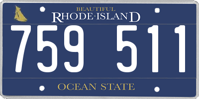 RI license plate 759511