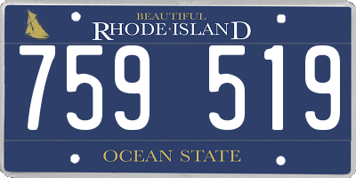 RI license plate 759519
