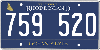 RI license plate 759520