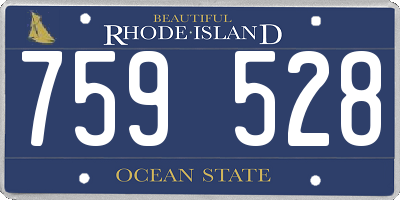 RI license plate 759528