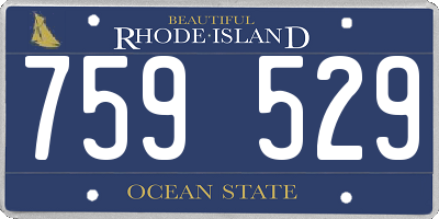 RI license plate 759529