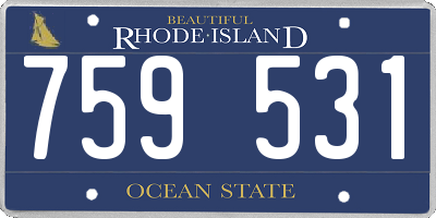 RI license plate 759531