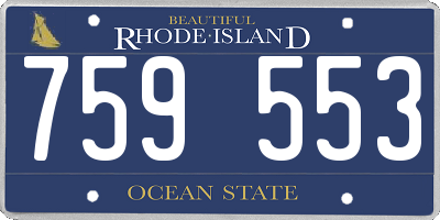 RI license plate 759553