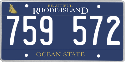 RI license plate 759572
