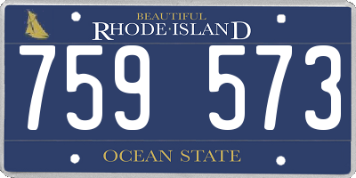 RI license plate 759573