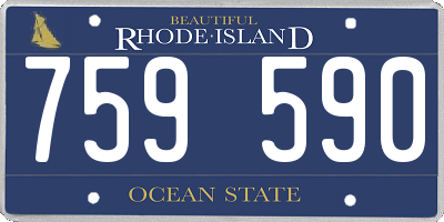 RI license plate 759590
