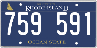 RI license plate 759591