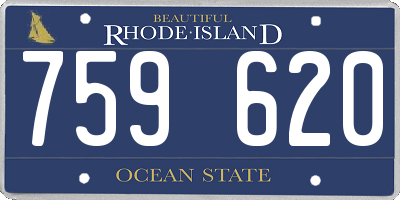 RI license plate 759620