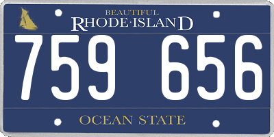 RI license plate 759656