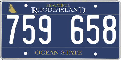 RI license plate 759658