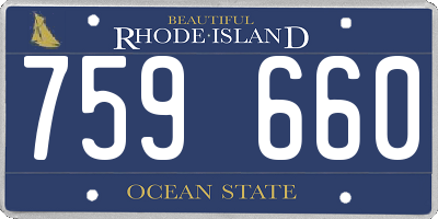 RI license plate 759660