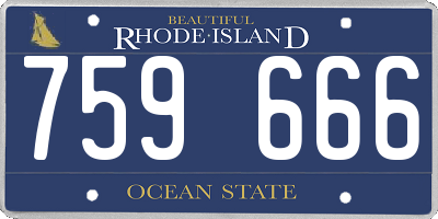 RI license plate 759666
