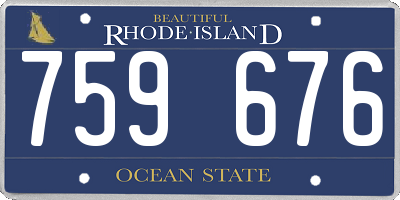 RI license plate 759676