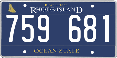 RI license plate 759681