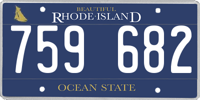 RI license plate 759682