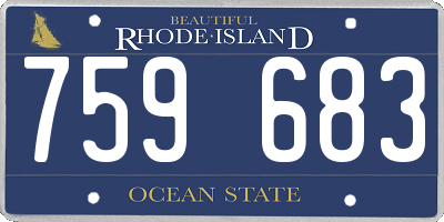 RI license plate 759683