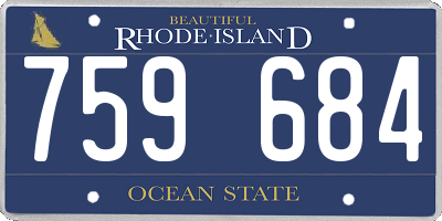 RI license plate 759684