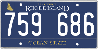 RI license plate 759686