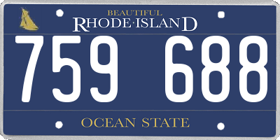 RI license plate 759688